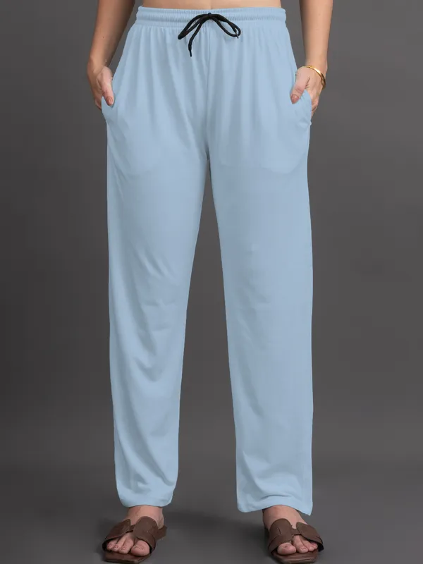 Turquoise_Blue_100%_Cotton_Lycra_Bio_Wash_Co-Ord_Set_For_Women