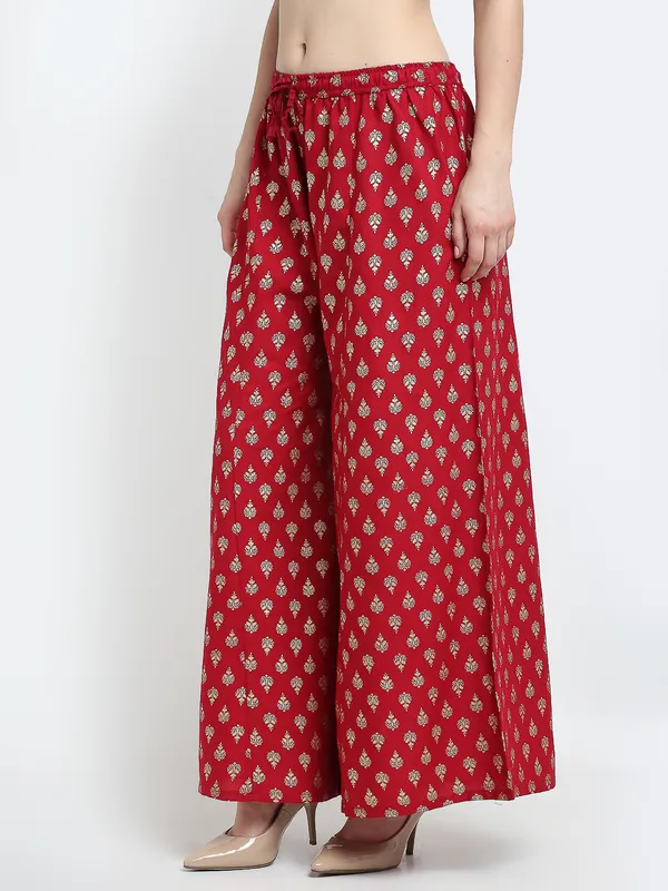 Maroon_Rayon_Palazzo_For_Women