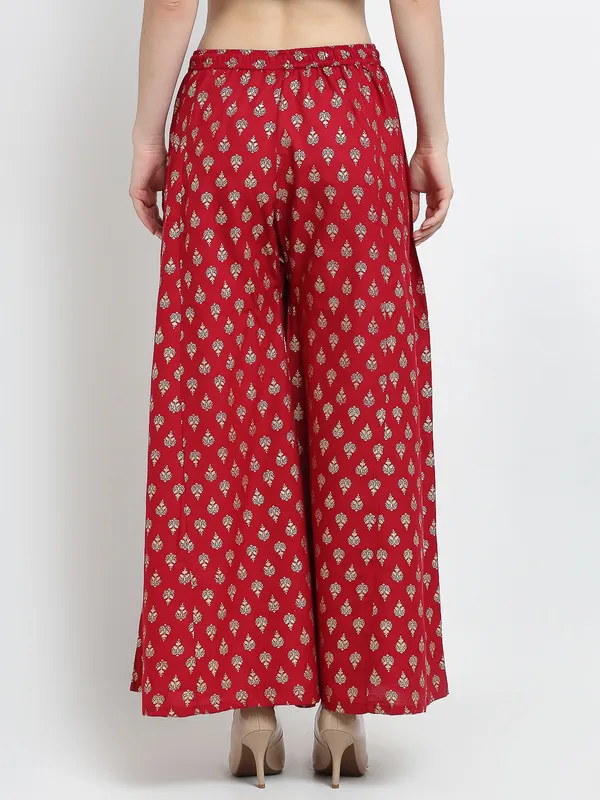 Maroon_Rayon_Palazzo_For_Women