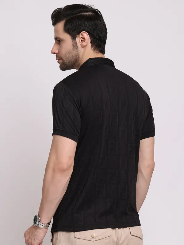 Black_Polycotton_T-Shirt_For_Men
