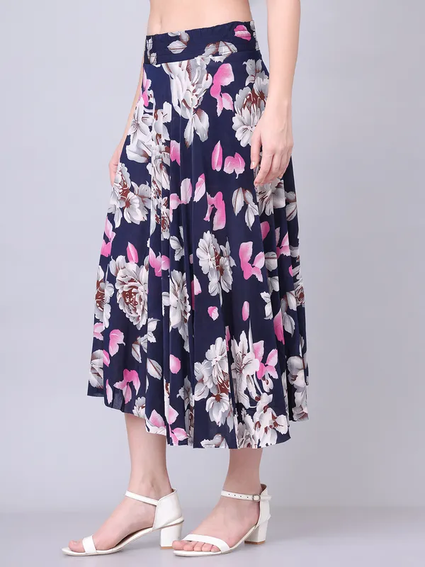 Multi_Color_Polyester_Lycra_Skirt_For_Women
