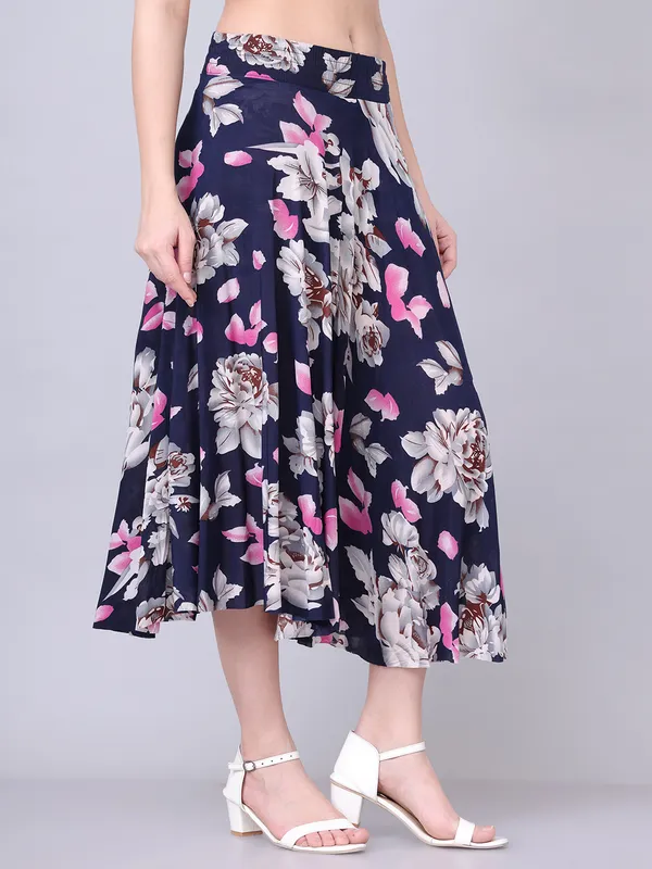 Multi_Color_Polyester_Lycra_Skirt_For_Women