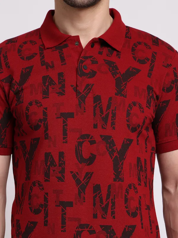 Maroon_Cotton_T-Shirt_For_Men