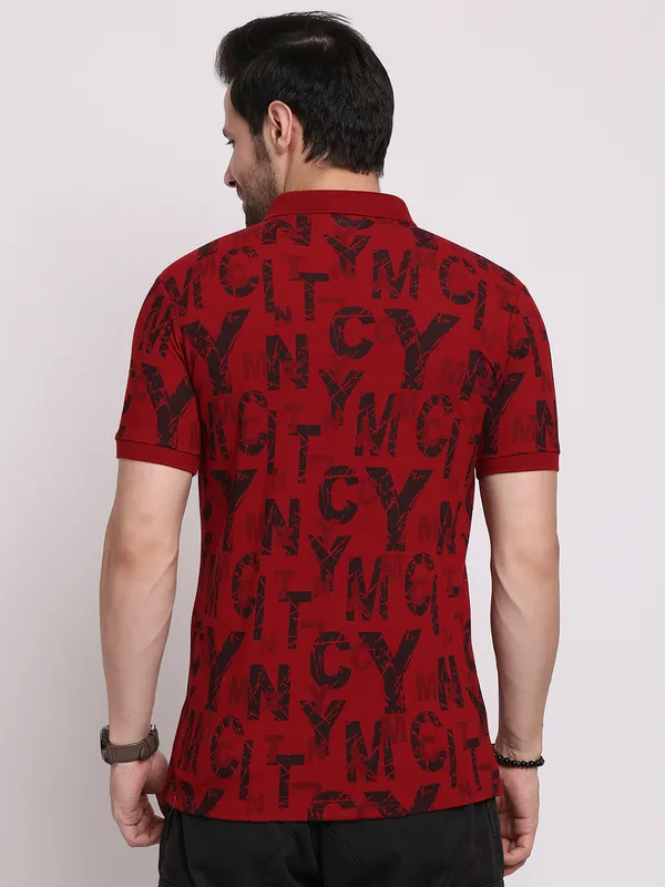 Maroon_Cotton_T-Shirt_For_Men