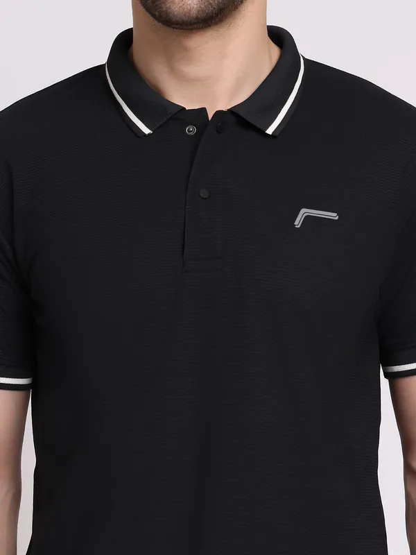 Black_Polycotton_T-Shirt_For_Men