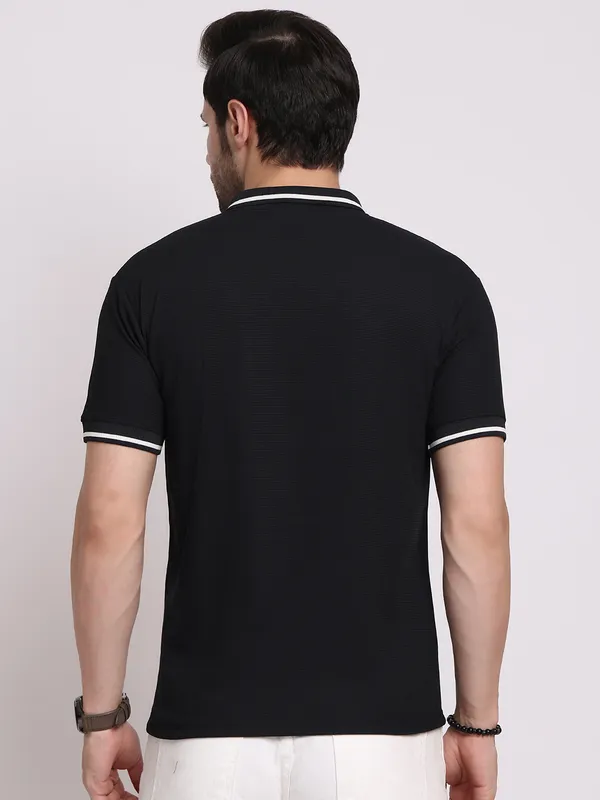 Black_Polycotton_T-Shirt_For_Men