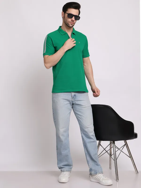 Green_Cotton_T-Shirt_For_Men