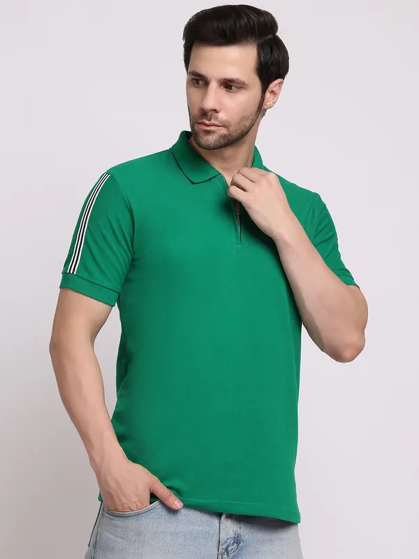 Green_Cotton_T-Shirt_For_Men