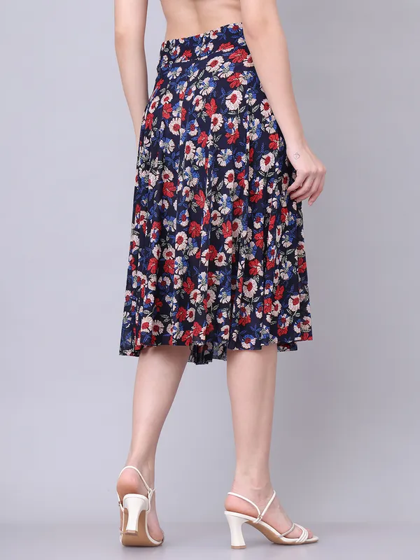 Multi_Color_Polyester_Lycra_Skirt_For_Women