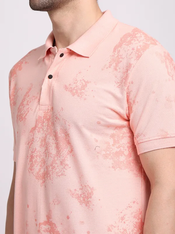 Peach_Cotton_T-Shirt_For_Men