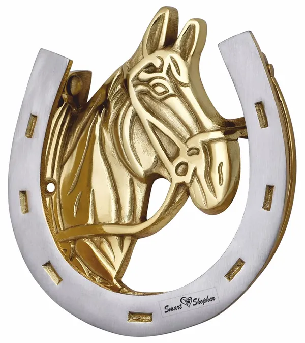 Door_Knocker_Horse_Brass_Gold_Pack_of_1