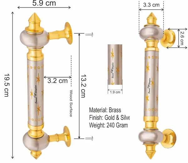 Pipe_Handle_Amor_Brass_Gold_Silver_Pack_of_2