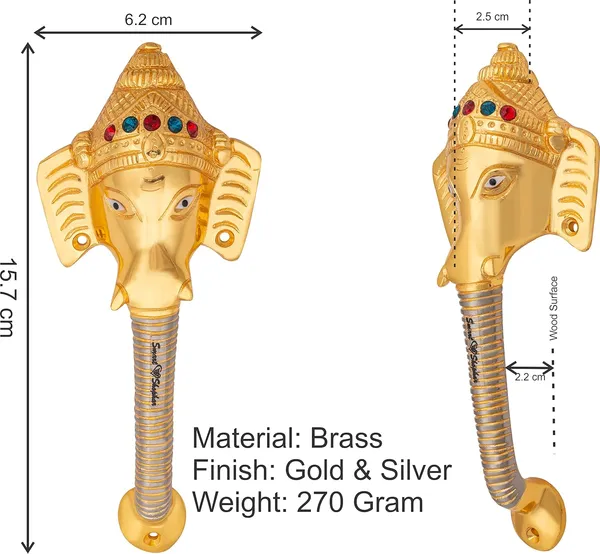 Pull_Handle_Ganesha_Avighna_Brass_Antique_Pack_of_1