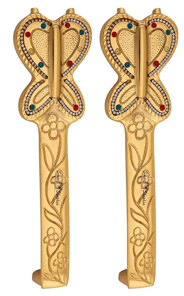 Pull_Handle_Butterfly_Brass_Gold_Pack_of_2