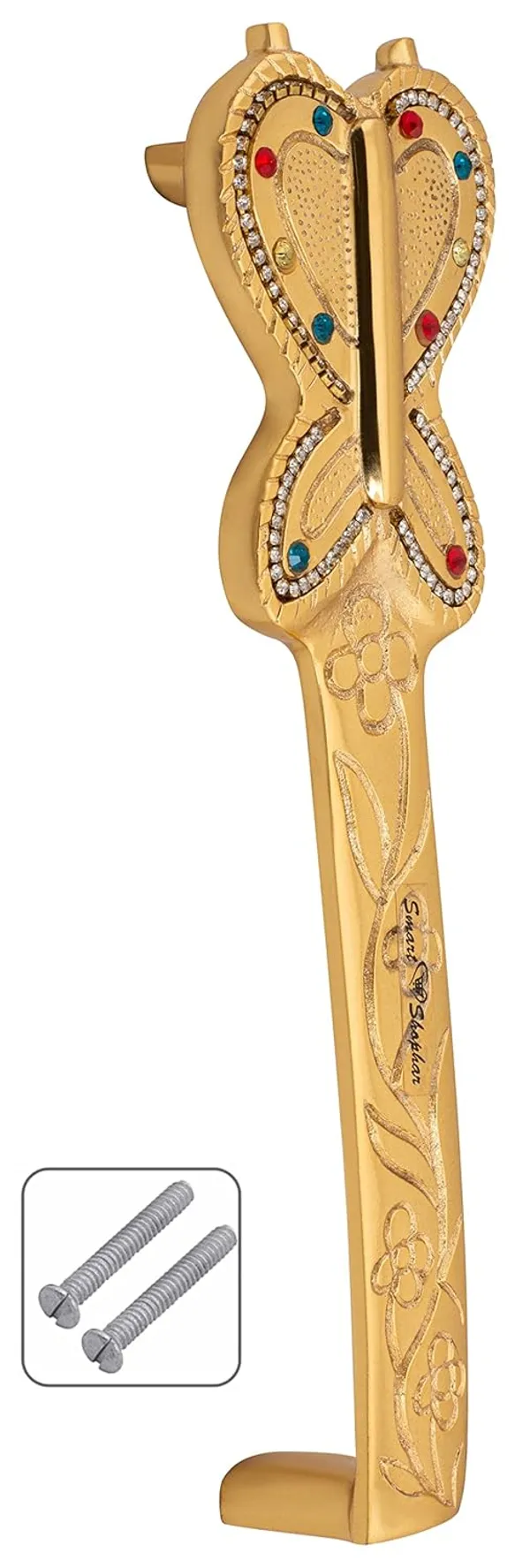 Pull_Handle_Butterfly_Brass_Gold_Pack_of_2