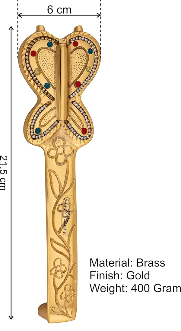 Pull_Handle_Butterfly_Brass_Gold_Pack_of_2