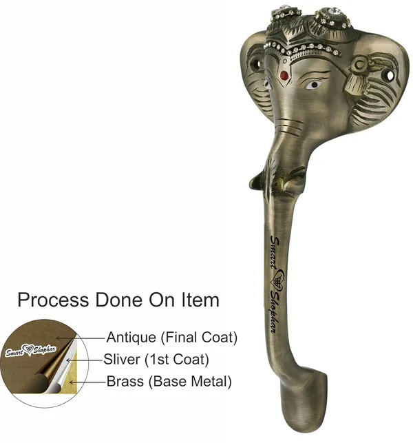 Pull_handle_Elephant_Brass_Antique_Pack_of_1