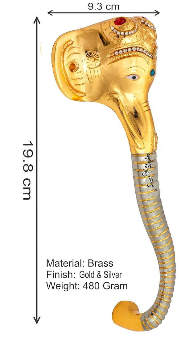 Pull_Handle_Ganesha_Muktidaya_Brass_Gold_Silver_Pack_of_2