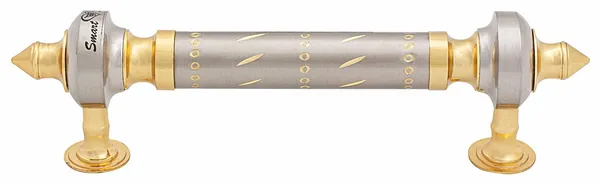 Pipe_Handle_Nina_Brass_Gold_Silver_Pack_of_2