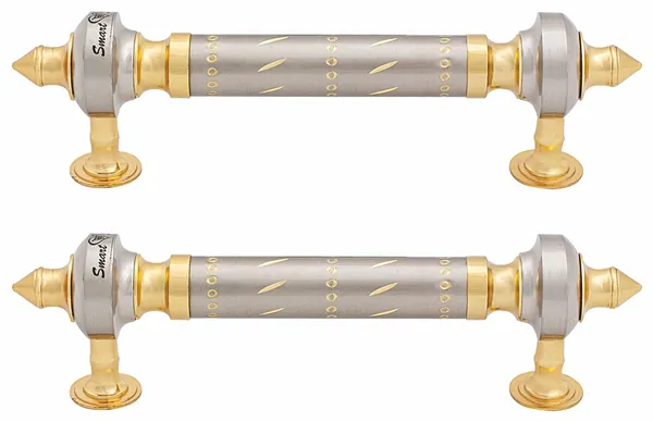 Pipe_Handle_Nina_Brass_Gold_Silver_Pack_of_2
