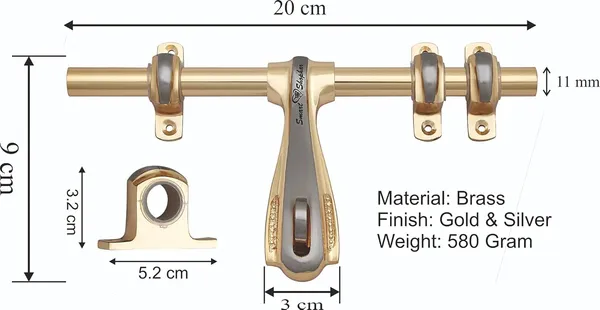 Aldrop_Iceco_Brass_Gold_Silver_Pack_of_2