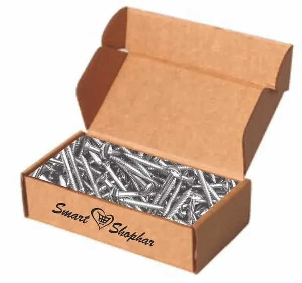 (Pack_of_50)_Screw_Mirror_Cap_Steel_and_Brass_Silver