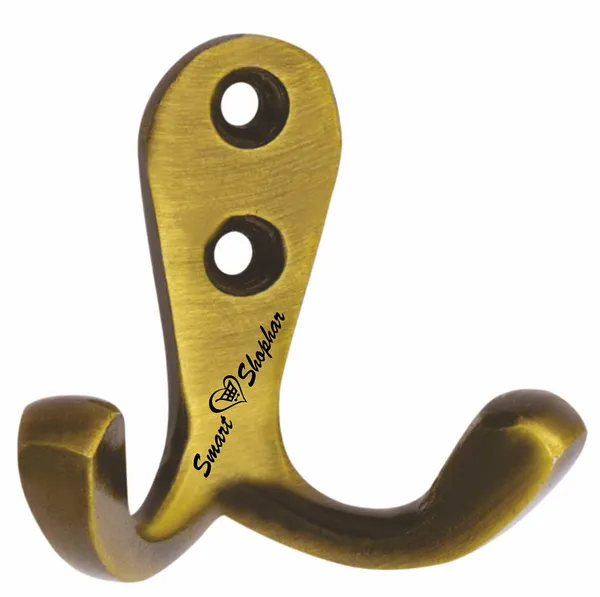 Wall_Hook_Double_Jack(J)_Aluminium_Alloys_Antique_Pack_of_4