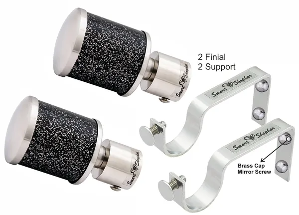 Curtain_Bracket_Glitter_Star_Stainless_Steel_and_Aluminium_Alloys_Yellow_Silver_Pack_of_2