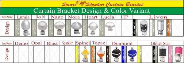 Curtain_Bracket_Glitter_Star_Stainless_Steel_and_Aluminium_Alloys_Yellow_Silver_Pack_of_4