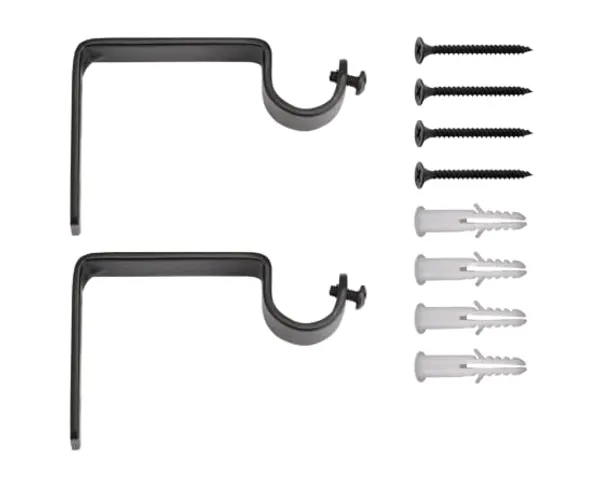 Single_Curtain_Support_Lara_Stainless_steel_Silver_Pack_of_12