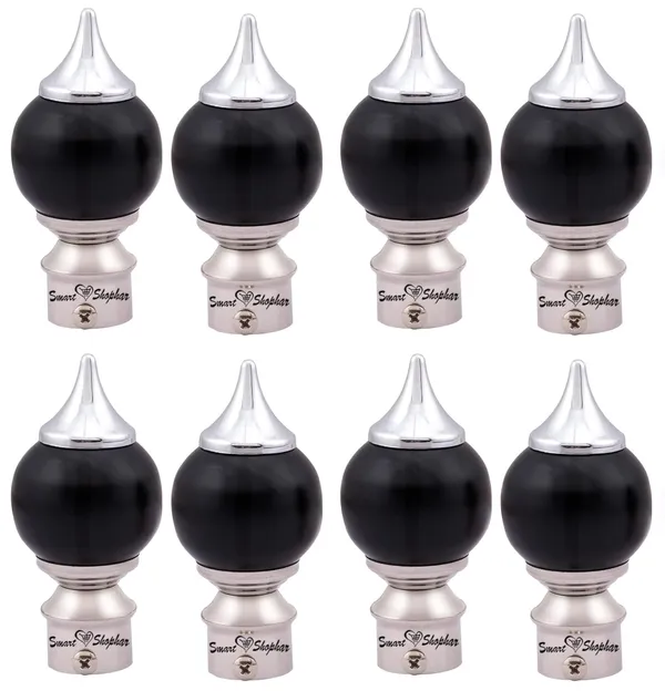Curtain_Bracket_Pike_Stainless_Steel_Black_Silver_Pack_of_4