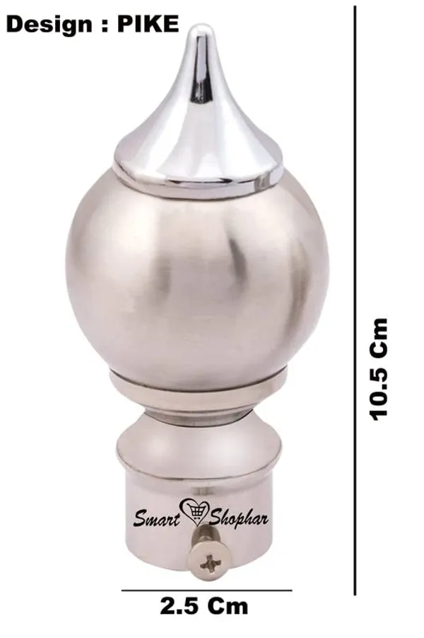 Curtain_Bracket_Pike_Stainless_Steel_Silver_Pack_of_2