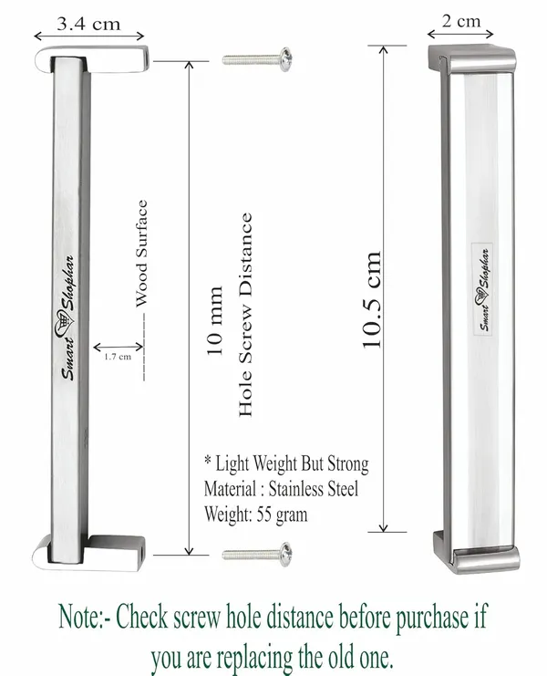 Cabinet_Handle_Young_Stainless_Steel_Silver_Pack_of_1
