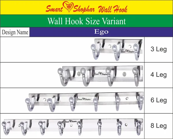 Wall_hook_Ego_Stainless_steel_and_Aluminium_Alloys_Silver_Pack_of_2