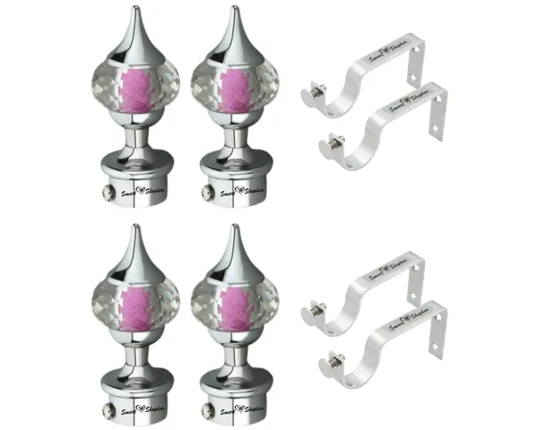 Curtain_bracket_Sparkler_Stainless_Steel_and_Glass_Silver_Pack_of_2