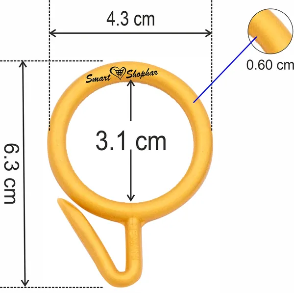 Curtain_Ring_Nemani_Plastic_Yellow_Pack_of_6