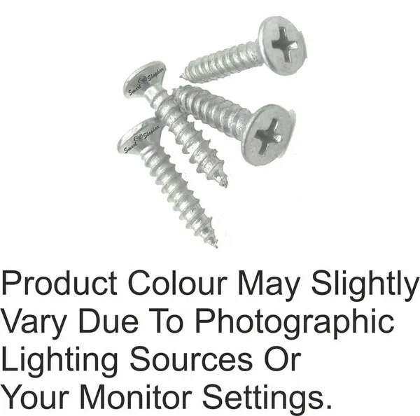 (Pack_of_50)_Steel_Phillips_Flat_Head_Sheet_Metal_Screws_Silver_Chrome