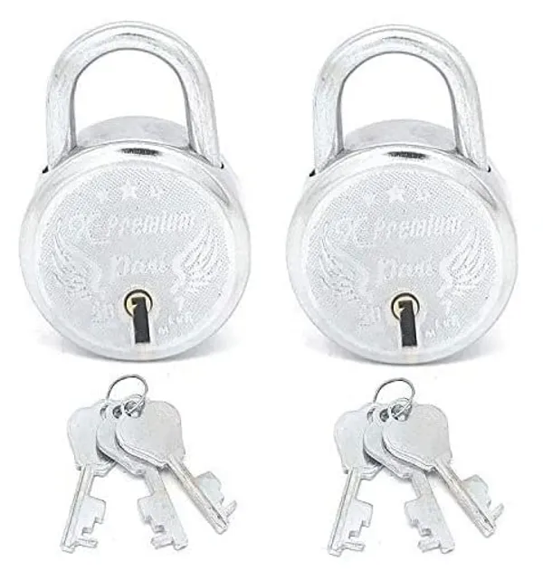 Padlock_X-Premium_Steel_Silver_Pack_of_2