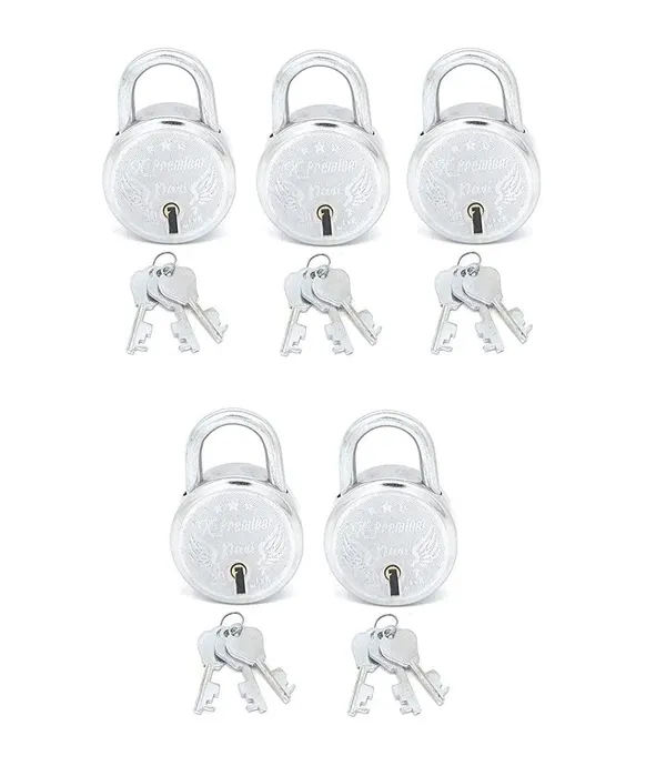 Padlock_X-Premium_Steel_Silver_Pack_of_5