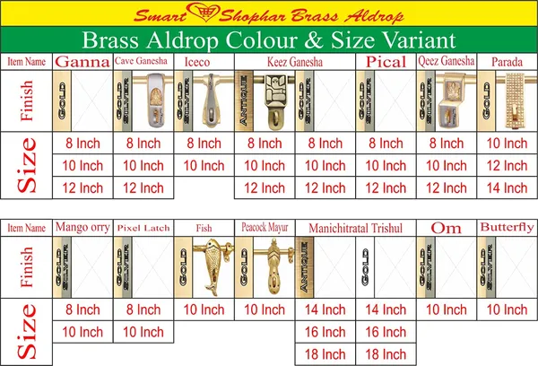 Aldrop_Ganna_Brass_Gold_Silver_Pack_of_2