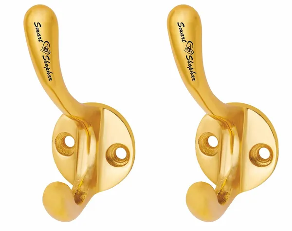 Wall_hook_Pluk_Coat_Aluminium_Alloys_Gold_Pack_of_2