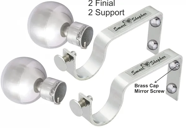 Curtain_Bracket_Rex_90_Stainless_steel_Silver_Pack_of_2