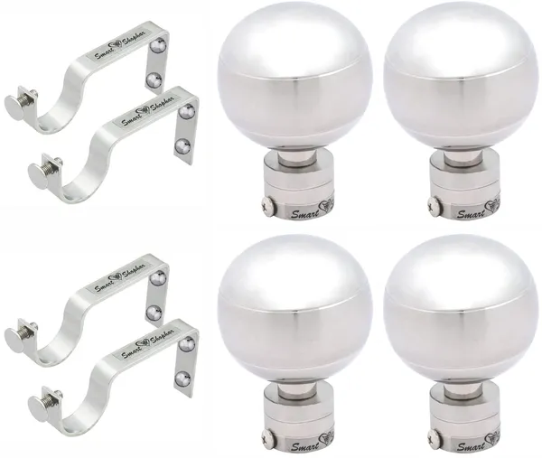 Curtain_Bracket_Rex_90_Stainless_steel_Silver_Pack_of_2