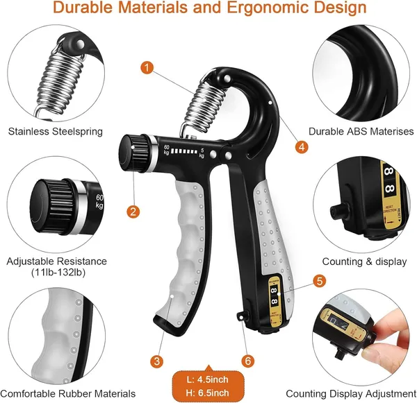 Hand_gripper_Forearm_Grip_With_Finger_Exerciser_Strength_Trainer_|_Forearm_and_Finger_Stretcher_|_Gripper_for_Finger_Resistance_Bands_|_Hand_Gripper_60_kg_with_Counter