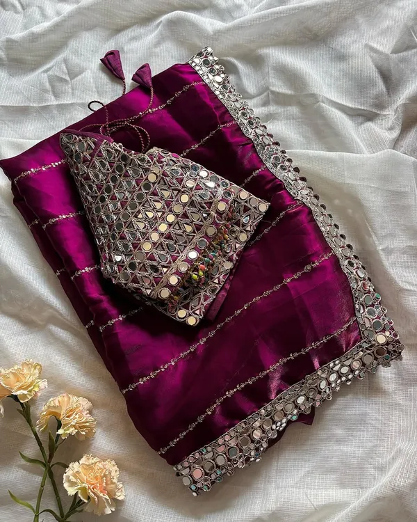 Purple_Satin_Silk_Mirror_Embroidered_Saree