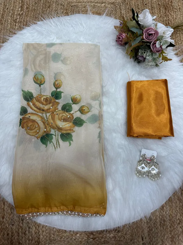 Mustard_Katdana_and_Beads_Hand-Embroidered_Saree