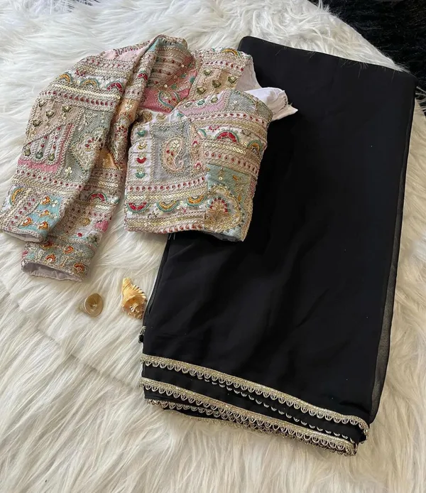 BLACK_SOFT_GEORGETTE_EMBROIDERED_SAREE