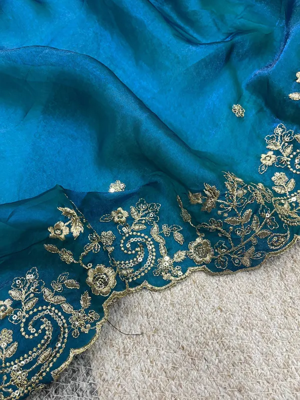 Morpitch_Space_Silk_With_Embroidered_Saree