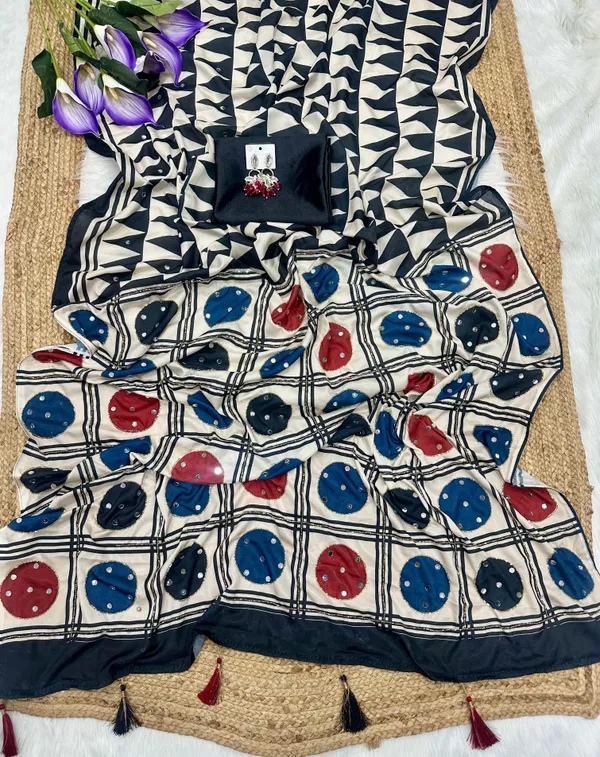 Off-White_Ajarakh_Print_Mirror_Embroidered_Saree