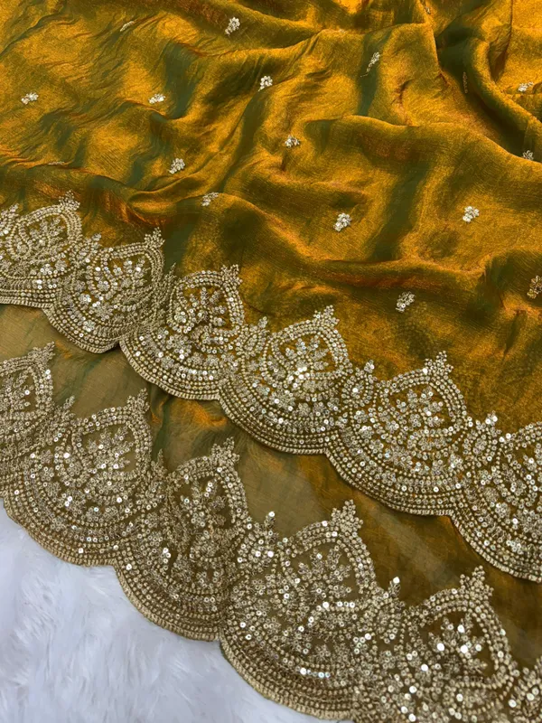 Mehendi_Space_Chiffon_Silk_Designer_Saree
